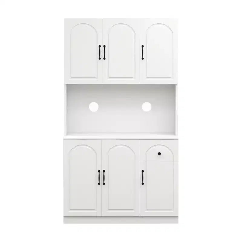 Okak 71 Meuble de Buffet Autoportant avec Rangement, Armoire de Garde-Manger Moderne, Desserte avec Support pour Micro-ondes pour Cuisine Salon