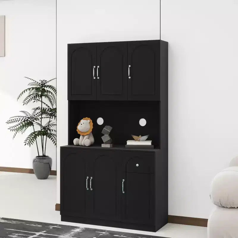 Okak 71 Meuble de Buffet Autoportant avec Rangement, Armoire de Garde-Manger Moderne, Desserte avec Support pour Micro-ondes pour Cuisine Salon