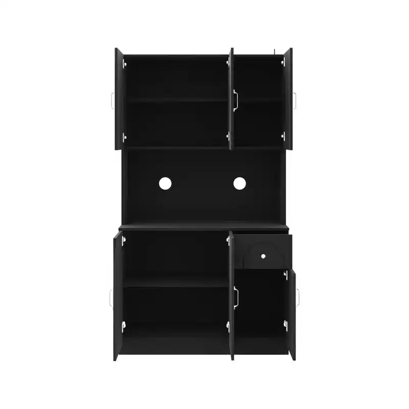 Okak 71 Meuble de Buffet Autoportant avec Rangement, Armoire de Garde-Manger Moderne, Desserte avec Support pour Micro-ondes pour Cuisine Salon