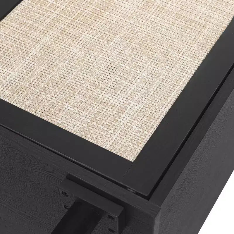 Okak Credenza in Legno, Madia Decorativa con 2 Ante e Ripiani Regolabili, Tavolo Consolle per Cucina, Soggiorno/Sala da Pranzo
