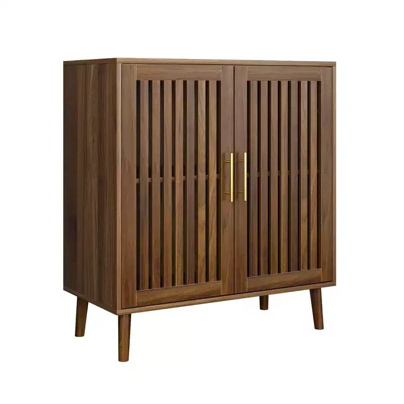 Okak Credenza in Legno, Madia Decorativa con 2 Ante e Ripiani Regolabili, Tavolo Consolle per Cucina, Soggiorno/Sala da Pranzo