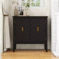 Okak Credenza in Legno, Madia Decorativa con 2 Ante e Ripiani Regolabili, Tavolo Consolle per Cucina, Soggiorno/Sala da Pranzo