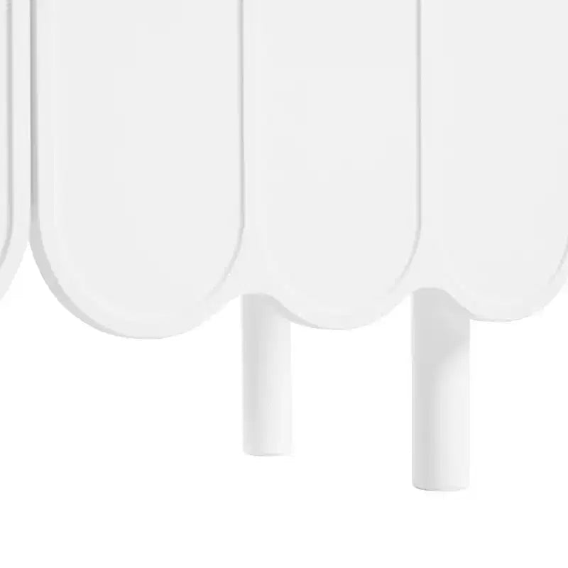 Okak Mobile Buffet Minimalista con Ante e Ripiani, con 5 Gambe in Legno Massello, Scarpiera con Ripiano Regolabile per Soggiorno Cucina