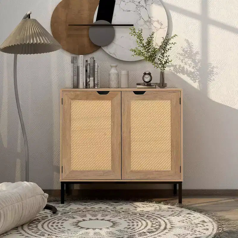 TROPOW Meuble de rangement Vine, buffet de salle à manger, meuble de rangement en bois
