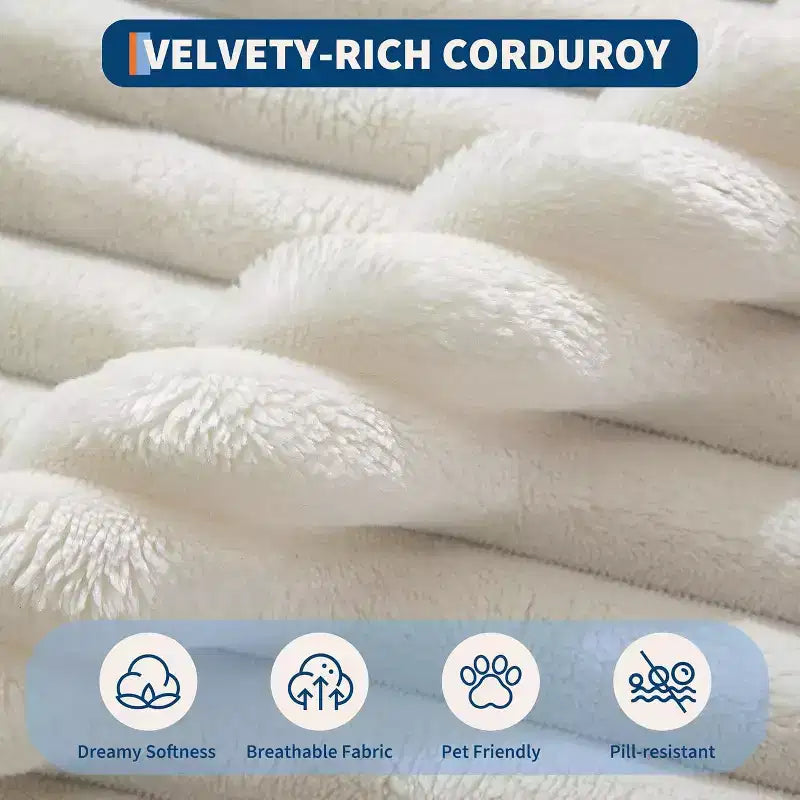 Causeuse en velours côtelé avec oreillers, Cloud Lounger pour salon et chambre à coucher, canapé-lit pliant sans assemblage, design compact peu encombrant