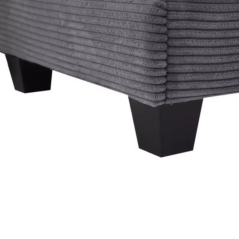 Divano componibile a U in velluto a coste Hyleory, divano a 4 posti con 2 pouf mobili, mobili modulari per soggiorno