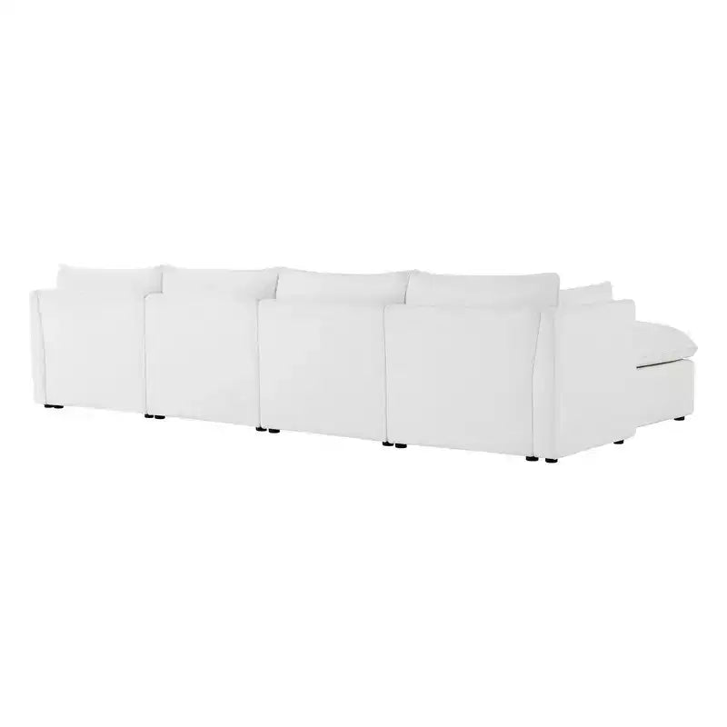 Canapé modulaire sectionnel 5 pièces Spruce & Spring Cream pour salon