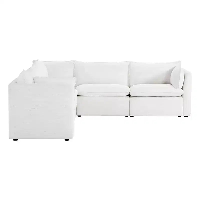 Canapé modulaire sectionnel 5 pièces Spruce & Spring Cream pour salon