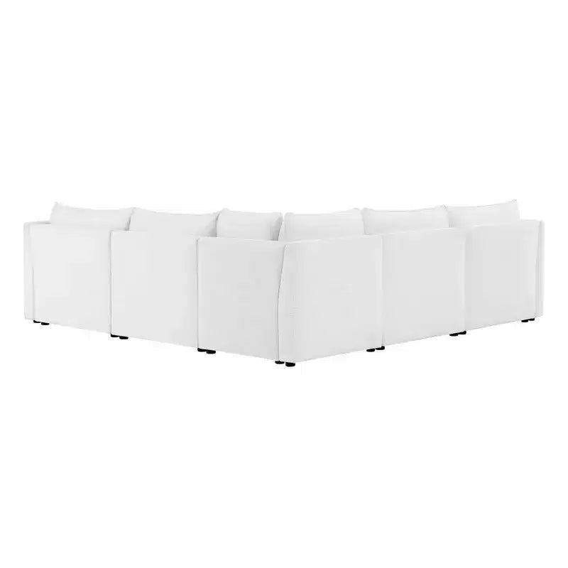 Canapé modulaire sectionnel 5 pièces Spruce & Spring Cream pour salon
