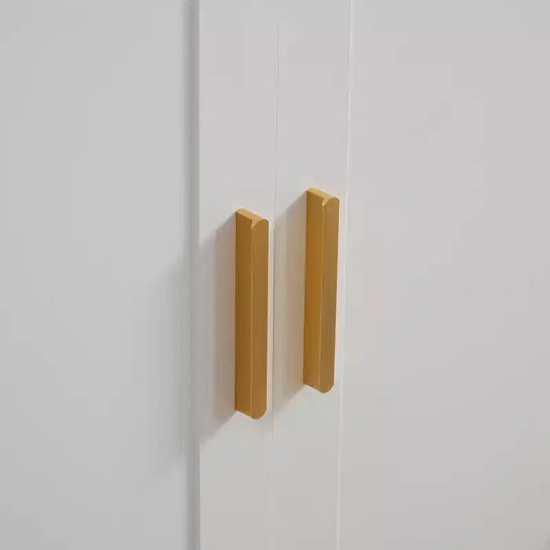 Okak Credenza, Madia Contenitore con 3 Ante e Maniglia in Metallo, mobile d'ingresso per Soggiorno, Ingresso, Cucina