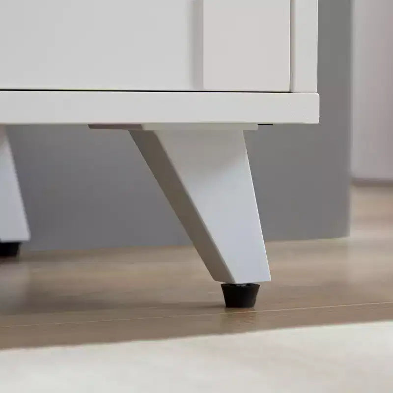 Okak Credenza, Madia Contenitore con 3 Ante e Maniglia in Metallo, mobile d'ingresso per Soggiorno, Ingresso, Cucina