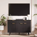 COZONY 47 Modern Fluted Buffet Cabinet, Sideboard Console Table with 3 Doors 2 Drawers & Adjustable Shelves, Accent Credenza for Dining Living Room