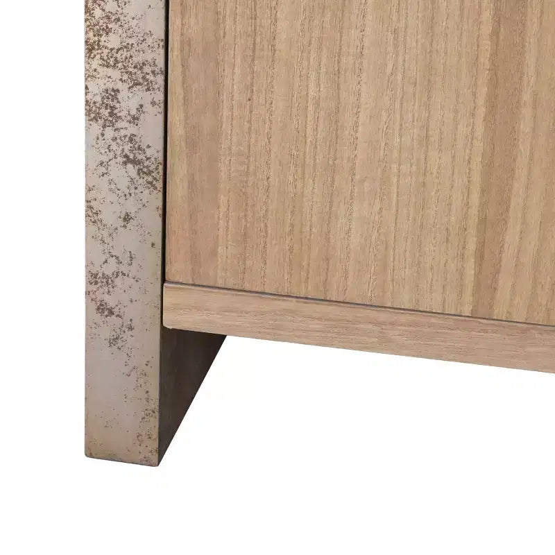 Christopher Knight Home Melric Armadietto rustico in legno da 39,30'' con 2 ante e ripiano regolabile