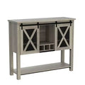 GustoWave 46.5'' Sideboard Buffet Storage Cabinet with Storage, Coffee Bar Cabinet, Farmhouse Wine Bar Cabinet with Wine Glass Rack