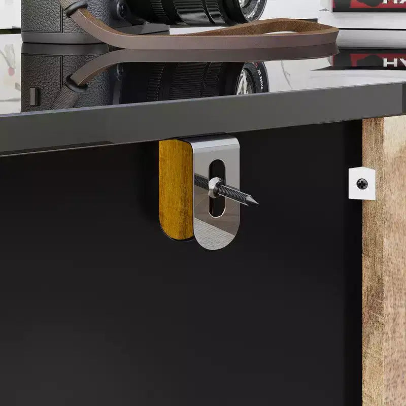 Famapy Vetrinetta Moderna in Vetro con Luci LED RGB, Vetrinetta, Madia Buffet, per Soggiorno e Sala Collezione