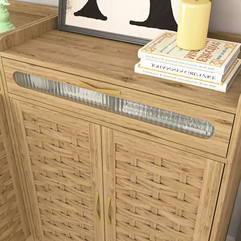 Mobiletto da caffè Okak, mobile contenitore con cassetto e ripiano regolabile, credenza per cucina, sala da pranzo, bagno, ingresso