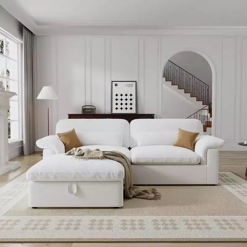 GDFStudio Keene Modular Cloud-Style Sectional Sofa with Storage