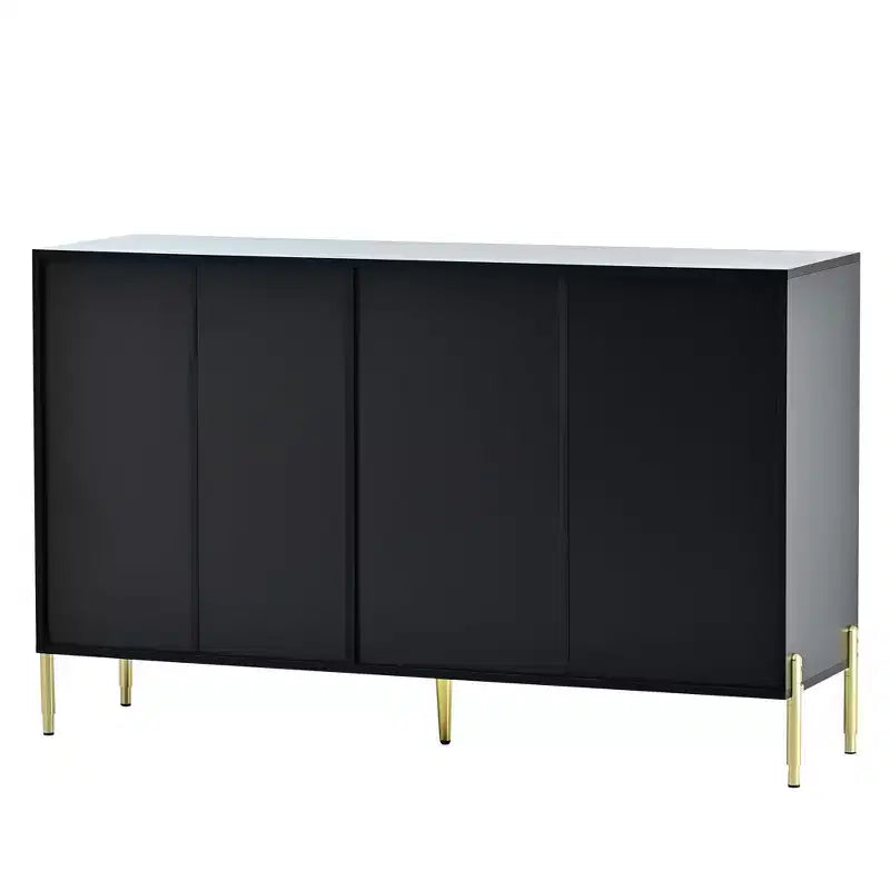 CuisinSmart Mobile Credenza con Cassetti e Ante in Acrilico, Ripiani Regolabili, Mobile Contenitore Moderno per Sala da Pranzo, Soggiorno, Cucina
