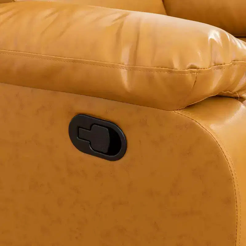 MAYEERTY Fauteuil inclinable, Fauteuil relaxant en tissu respirant résistant à l'usure avec dossier réglable pour salon, Gingembre