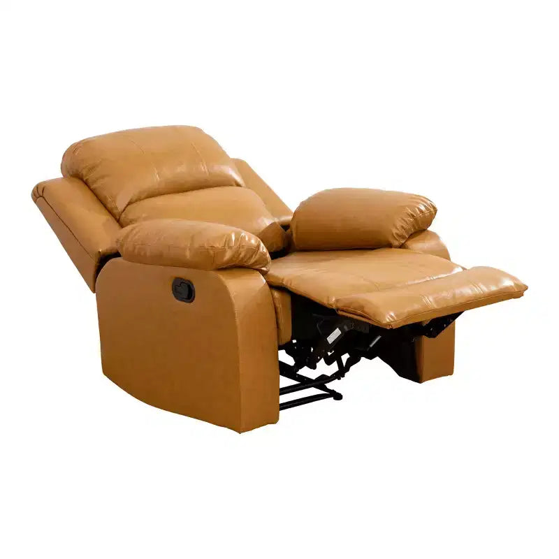 MAYEERTY Fauteuil inclinable, Fauteuil relaxant en tissu respirant résistant à l'usure avec dossier réglable pour salon, Gingembre