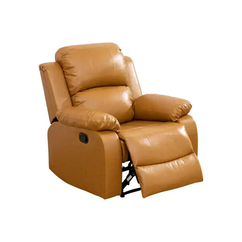MAYEERTY Fauteuil inclinable, Fauteuil relaxant en tissu respirant résistant à l'usure avec dossier réglable pour salon, Gingembre
