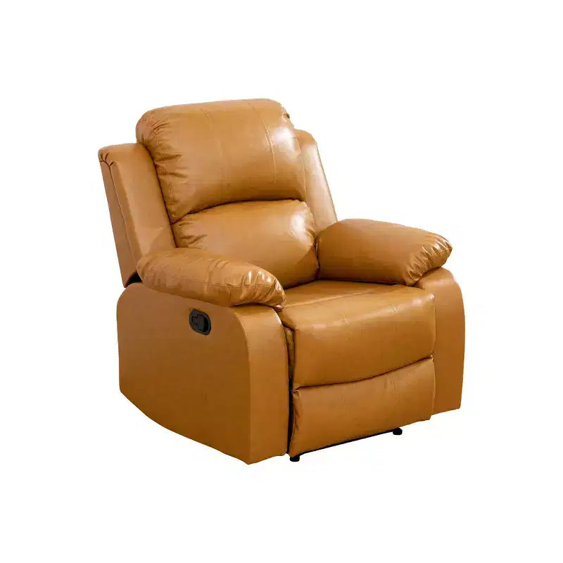 MAYEERTY Fauteuil inclinable, Fauteuil relaxant en tissu respirant résistant à l'usure avec dossier réglable pour salon, Gingembre