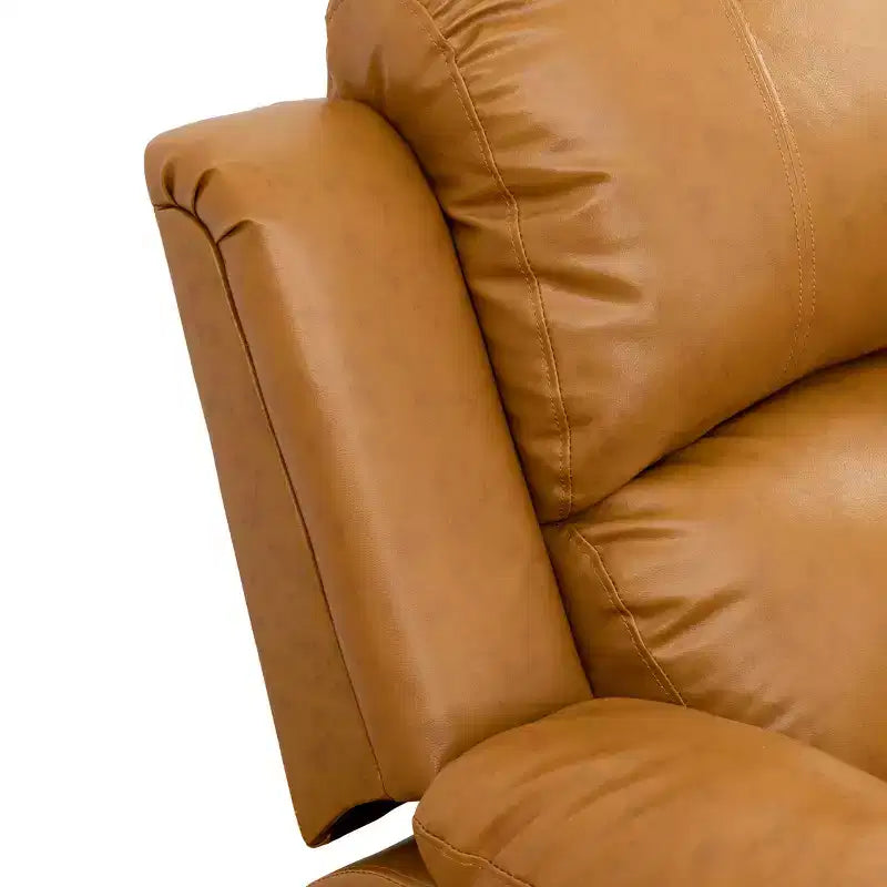 MAYEERTY Fauteuil inclinable, Fauteuil relaxant en tissu respirant résistant à l'usure avec dossier réglable pour salon, Gingembre