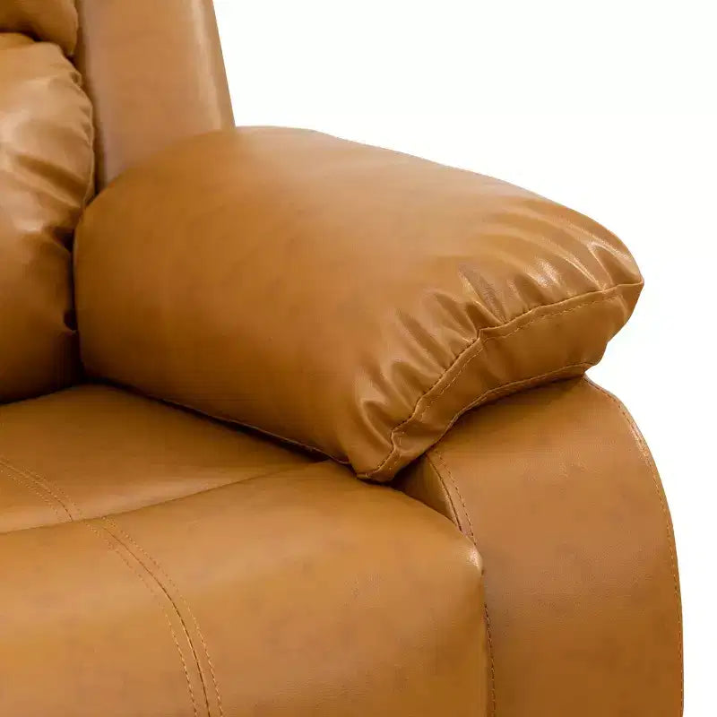 MAYEERTY Fauteuil inclinable, Fauteuil relaxant en tissu respirant résistant à l'usure avec dossier réglable pour salon, Gingembre