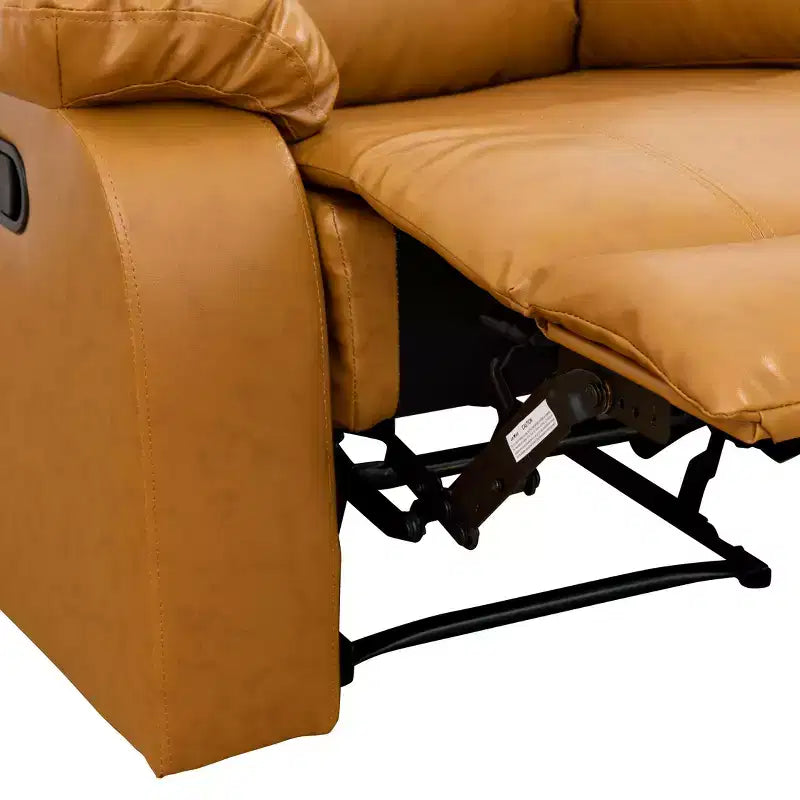 MAYEERTY Fauteuil inclinable, Fauteuil relaxant en tissu respirant résistant à l'usure avec dossier réglable pour salon, Gingembre