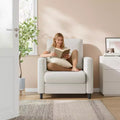 Garvee 30x34x32 Fabric Armchair, Single Sofa Chair, Comfy Upholstered Reading Accent Chairs for Bedroom,Living Room