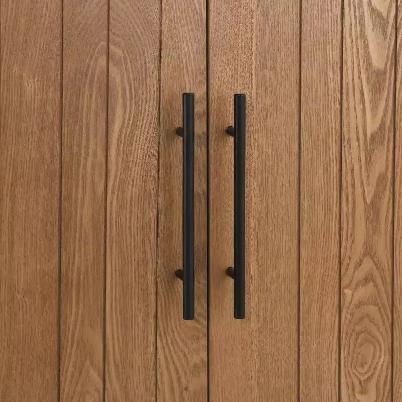 Buffet incurvé moderne Christopher Knight Home Ashby 57" avec 4 portes et poignées métalliques