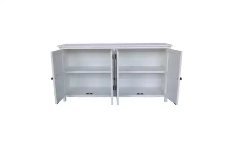 GDFStudio Hugo Credenza/Mobiletto Transizionale in Legno di Abete da 60.00'' con 4 Ante