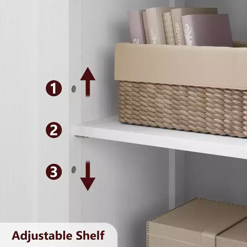 Mobiletto da bagno, mobile contenitore in stile rustico con ante in vetro e ripiani regolabili, dispensa da cucina indipendente, mobiletto a pavimento