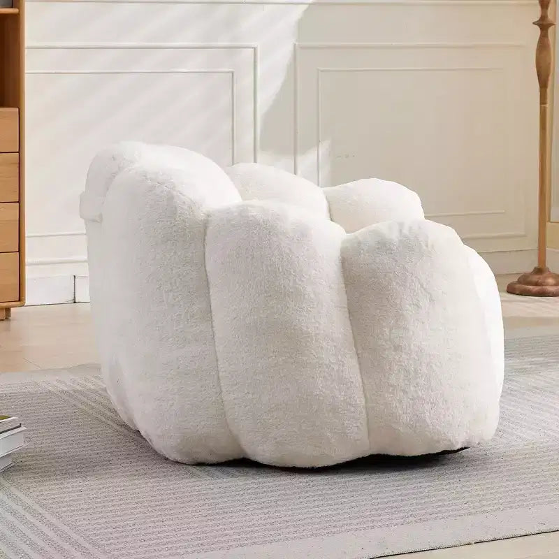 Okak Modern Relax Poltrona a Sacco Oversize in Peluche "Nuvola" con Braccioli, Divano Singolo con Seduta Profonda per Soggiorno, Appartamento, Camera degli Ospiti