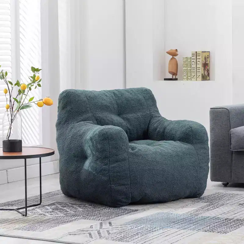 Pouf géant touffeté avec garnissage, transat rembourré moelleux, canapé individuel pour salon/chambre/bureau