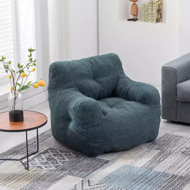 Pouf géant touffeté avec garnissage, transat rembourré moelleux, canapé individuel pour salon/chambre/bureau
