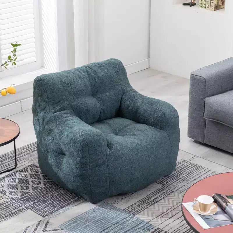 Pouf géant touffeté avec garnissage, transat rembourré moelleux, canapé individuel pour salon/chambre/bureau
