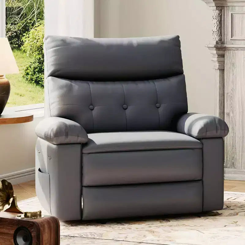 Fauteuil inclinable surdimensionné, canapé inclinable manuel pour adultes, rembourrage en éponge 1,5X, canapé simple ergonomique, porte-gobelets, pour salon