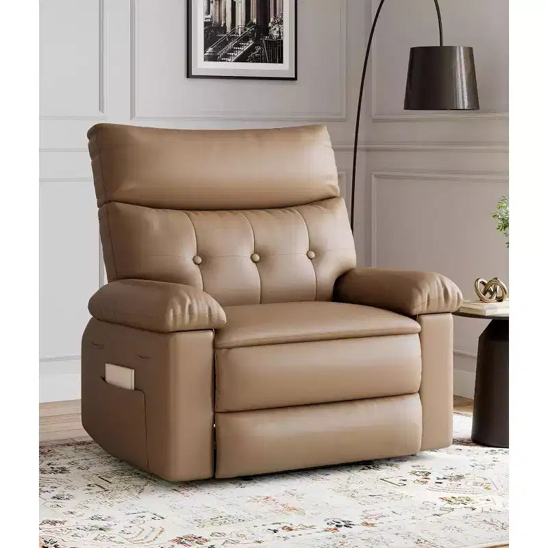 Fauteuil inclinable surdimensionné, canapé inclinable manuel pour adultes, rembourrage en éponge 1,5X, canapé simple ergonomique, porte-gobelets, pour salon