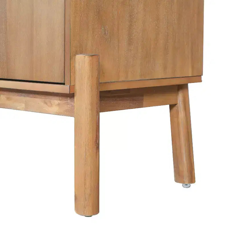 Christopher Knight Home Burns Madia Buffet Vintage con Armadietto a 4 Ante e Maniglie in Metallo