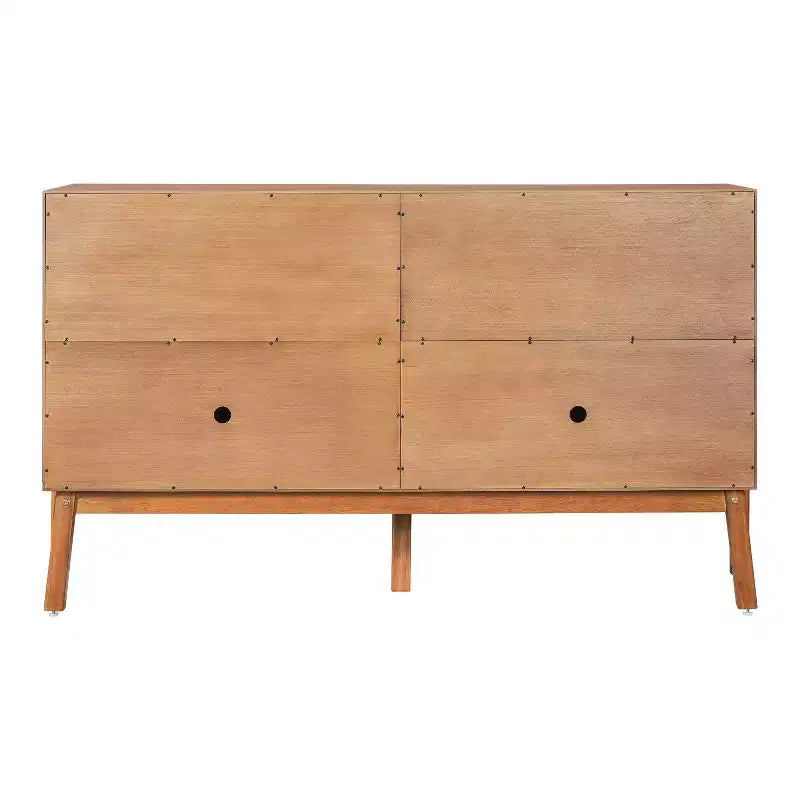 Christopher Knight Home Burns Madia Buffet Vintage con Armadietto a 4 Ante e Maniglie in Metallo