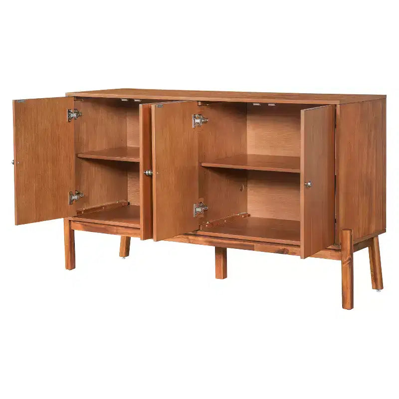 Christopher Knight Home Burns Madia Buffet Vintage con Armadietto a 4 Ante e Maniglie in Metallo