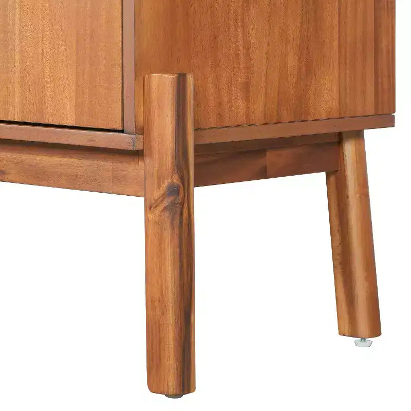 Christopher Knight Home Burns Madia Buffet Vintage con Armadietto a 4 Ante e Maniglie in Metallo