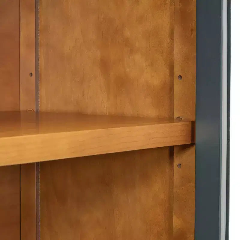 GDFStudio Henley, Credenza a 4 ante con ante in vetro ad arco e ripiani regolabili
