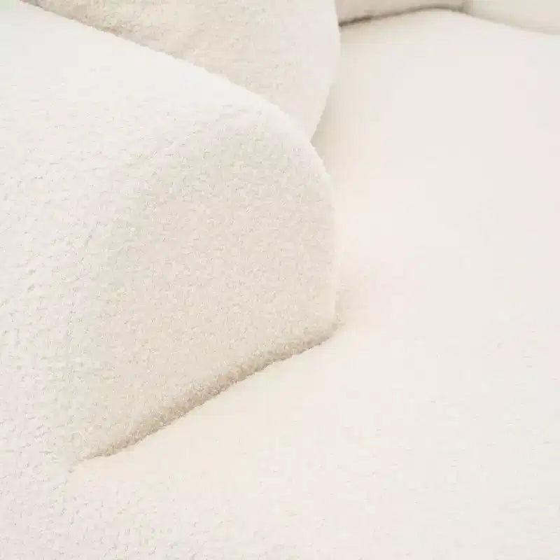 PexFix 104 Divano sezionale modulare oversize con penisola a L, divano moderno imbottito Cloud con cuscini decorativi per soggiorno camera da letto, beige