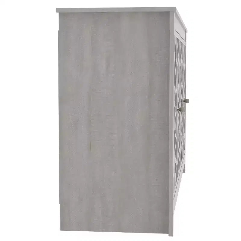 Madia Galano con Ante Decorative Intagliate Nere 58.4 L 15.7 P 30 H