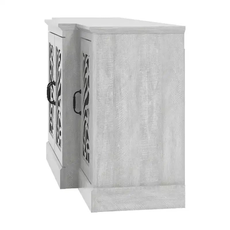 Credenza Galano con ante intagliate tradizionali in grigio 60.4 L 18.2 P 29.3 A