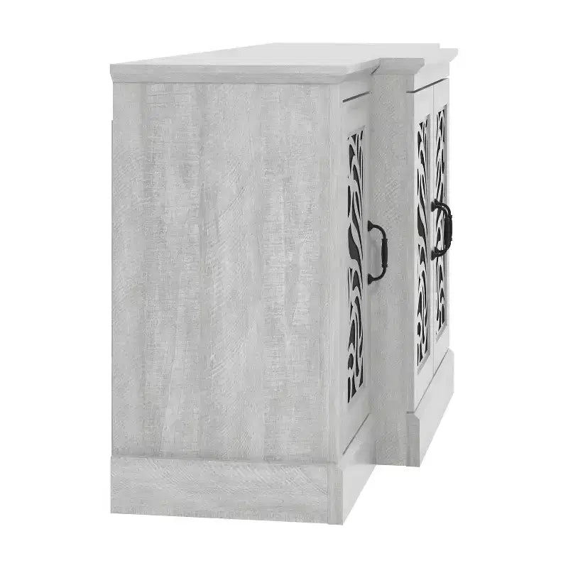 Credenza Galano con ante intagliate tradizionali in grigio 60.4 L 18.2 P 29.3 A