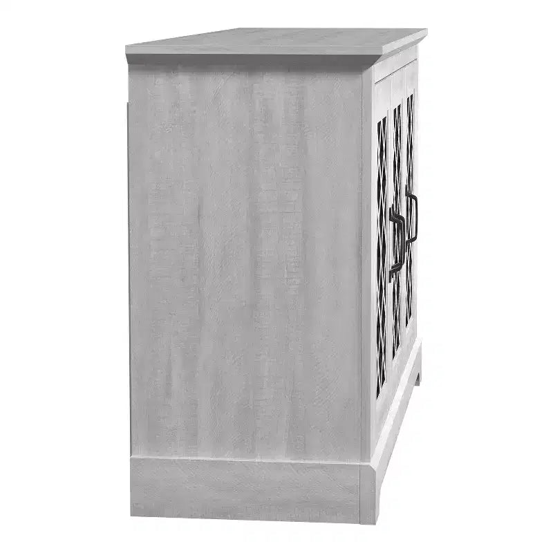 Credenza a 3 ante Galano con vano a giorno a specchio 116 cm L x 40 cm P x 74 cm H
