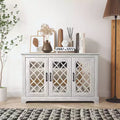 Galano 3-Door Sideboard with Mirrored Cut-Out Storage 45.7 W  15.7 D  29.3 H